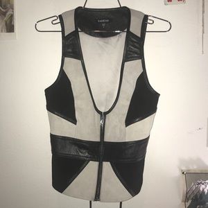 Leather Bebe vest